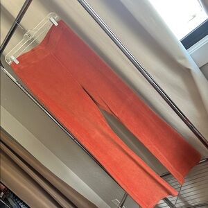 American Eagle Outfitters Ribbed Waist Pants - Rust